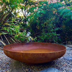 Rust Corten Lubang Api Baja Bbq Pabrikan Oem Brazier Lubang Pemanas Luar Ruangan Lubang Api Corsepuluh Lubang Api Baja - Product Image 2