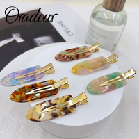 Oradour Épingles à cheveux pour bébé coréen Barrettes en acétate naturel Accessoires de cheveux sans couture pour femmes enfants pour les occasions de fête en gros