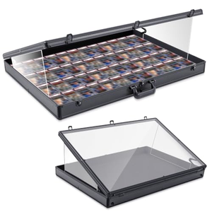 Exhibidor de Mesa Portátil de Aluminio para Tarjetas Deportivas, Ideal para Ferias Comerciales - Product Image 1