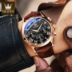 Olevs 2871 relógio de pulso para homens relógios de luxo de quartzo relógios esportivos 30m à prova d'água OEM sua própria marca fábrica