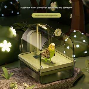 Perchoir de douche électrique automatique pour oiseaux grand système de pompe sûr Cage de bain d'oiseaux pour perroquets calopsittes perruches baignoire - Product Image 4