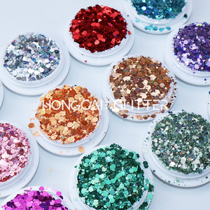 <strong>Top</strong> Quality Starlight Holographic Chunky Mix Glitter Wholesale Polyester Glitter Sequins for Resin Arts Tumblers Crafts - Product Image 1