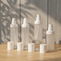 Flacon de lotion en plastique PET givré, nouveau style, 100 ml, 120 ml, flacon pulvérisateur hydratant, flacon de lotion pour soins de la peau, flacon pulvérisateur à fine brume