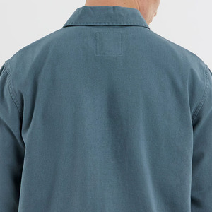 Veste en toile imperméable, coupe-vent et respirante pour l'hiver, col rabattable, boutons recouverts, qualité supérieure, légère - Product Image 2