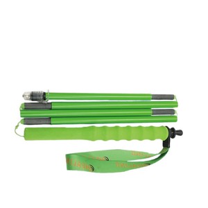 Bastones de Trekking Plegables Okhealing, Color Verde Fluorescente, 5 Secciones, Ligeros, con Mecanismo de Bloqueo con Cordón - Product Image 1