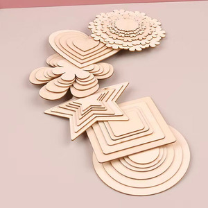 Artigianato in legno taglio laser personalizzato <span class=keywords><strong>tutti</strong></span> gli ornamenti in legno ritagliato - Product Image 3