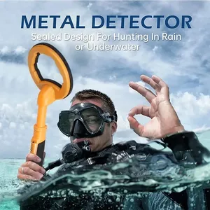 Detector de Metales Portátil 2 en 1, Inducción de Pulso, Impermeable, Naranja/Negro, Buscador de Tesoros - Product Image 2