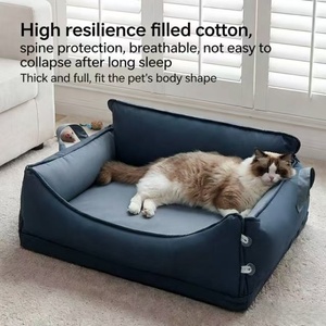 Casa para Perros Universal para las Cuatro Estaciones, Desmontable, de Cuero, Impermeable, Transpirable, Diseño Moderno y Simple, Sofá Cama para Perros de Una Plaza - Product Image 4