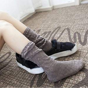 Chaussettes longues noires personnalisées pour femmes et filles en coton biologique Scrunch robuste couleur <span class=keywords><strong>Millenium</strong></span> - Product Image 6