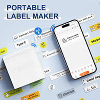 Mini-imprimante thermique sans encre 0,5 pouce, compatible avec les téléphones, pour la maison, le bureau et l'école