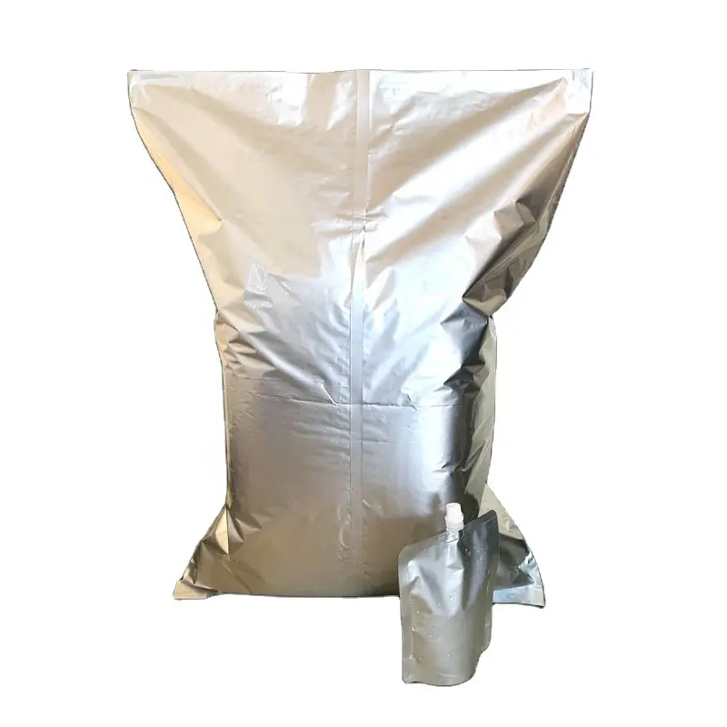 Ağır alüminyum ambalaj temizle folyo 27.56 "x 39.37" plastik 25 kg folyo çanta cips fasulye pirinç uzun vadeli depolama için