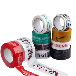 Branded Suppliers OPP Packaging Adhesive Cello Jumbo Roll Shipping Custom Logo Printed Clear Fragile Plastic Bopp Packing Tape