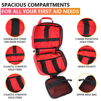 Pochette de premiers secours tactique personnalisée pour traumatismes, sac d'urgence pour randonnée et activités de plein air, en polyester avec fermeture éclair