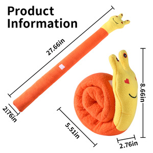 Jouets à cacher pour animaux de compagnie, jouets en peluche pour chiens et chats, <span class=keywords><strong>escargot</strong></span> - Product Image 3