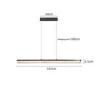 Lustres pendants linéaires LED en aluminium de luxe modernes hauteur réglable éclairage de table de salle à manger de bureau à domicile décoration de maison élégante