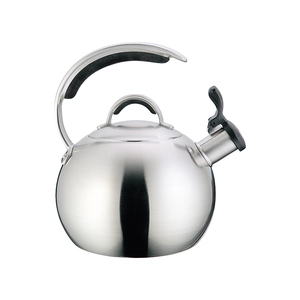 Bouilloire en acier inoxydable poli de qualité supérieure pour induction et gaz, ronde, pour camping et pique-nique, avec poignée isolée K - Product Image 3