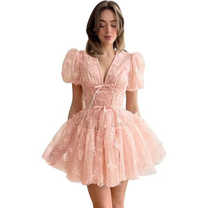 3D Schmetterling Homecoming Abendkleider Kurze Spitze Cocktail kleid Teens Girls <span class=keywords><strong>Prom</strong></span> Dress - Product Image 2