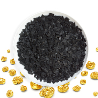 Charbon actif granulaire de coque de noix de coco 6-12 mesh, valeur d'iode 1000-1100 mg/g pour la récupération de l'or