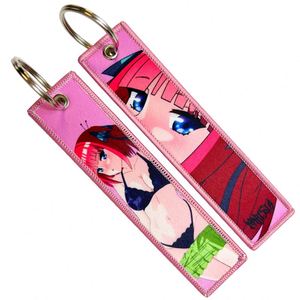 <b>Custom</b> Kawaii Safety Wallet Accessories <b>Key</b> Chain Jettags Embroidery Japan Anime Jet Tag Keychain - Product Image 4