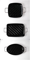 Ensemble de partage de cuisine de dinde grande casserole de barbecue avec injecteur de Sauce déchiqueteuse de viande Surface antiadhésive enduite outil de cuisine cadeau de noël