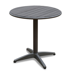 Long Ang Best-Selling Modern Outdoor Dining <b>Table</b> Set Rattan Furniture for Restaurant Terrace Beach <b>Aluminum</b> Frame Wood Material - Product Image 2