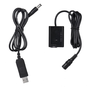 Batterie factice NP-FW50 + câble adaptateur USB de banque d'alimentation cc pour <span class=keywords><strong>Sony</strong></span> série NEX-3/5/6/7 A33 A37 A35 <span class=keywords><strong>A55</strong></span> a7 a7R a7II A6000 A6300 - Product Image 1