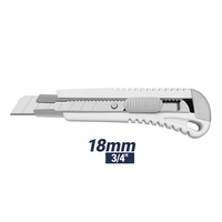 Couteau utilitaire à lame amovible ZY-226, poignée antidérapante ABS+TPE, gaine en acier inoxydable, coupe-boîte robuste