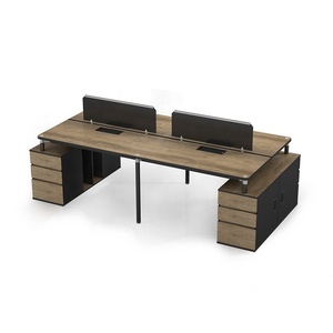 Muebles comerciales Oficina Partición Estación DE TRABAJO Mesa Oficina 2/3/4 Persona Estación de trabajo con asiento - Product Image 4