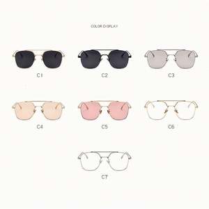 Gafas de Sol Cuadradas con Marco Metálico y Doble Barra, Protección UV400, para Hombre y Mujer, Moda 2020, Gran Venta - Product Image 6