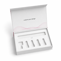 Boîte d'emballage personnalisée pour stylo injecteur avec fermeture magnétique, insert en mousse EVA, fenêtre transparente en PET et impression de logo personnalisée