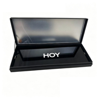 Boîte de rangement pour maquillage avec logo personnalisé, organiseur de maquillage, boîte à rabat, kit de pinceaux, emballage de cosmétiques avec plateau en EVA