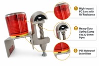 Feux de signalisation de sécurité solaires à LED, étanches, clignotants, balises lumineuses, lampes de signalisation de sécurité routière extérieures pour travaux de construction