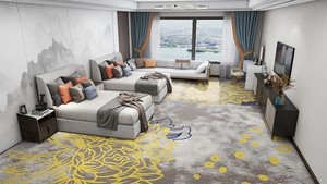 Tapis Axminster sur mesure pour projets de revêtements de sol de luxe pour hôtels et commerces - Product Image 6