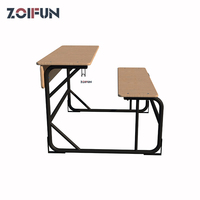 Banc de classe double pour écoliers du Moyen-Orient, table-banc, chaise de bureau scolaire