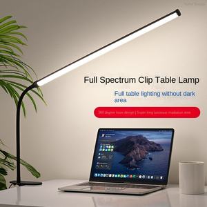 Detachable Ultra-thin Gooseneck Electric Desk Lamp with <b>Eye</b> <b>protection</b> Study Light Quick USB Charger White Shade Hotel Use - Product Image 5