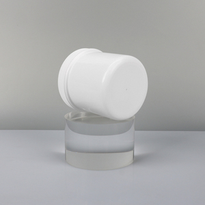 Nueva llegada QOR Botella cilíndrica de plástico PP blanca de 250 ml con tapa de rosca para uso cosmético - Product Image 3