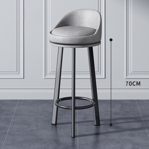 Sgabelli da Bar Alti Moderni e Semplici, Sedie da Bar Creative con <span class=keywords><strong>Piccolo</strong></span> Schienale, <span class=keywords><strong>Sgabello</strong></span> Girevole per Bancone e Negozio di Tè al Latte - Product Image 6