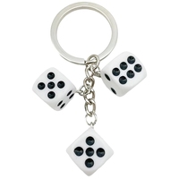 Vente en gros usine : Porte-clés ours dés mignon en résine, tendance, mini jouet anti-stress, pendentif de sac et anneau de clés pour décoration de sac à dos et cadeau