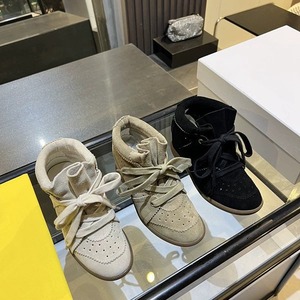 Baskets montantes décontractées pour femme en daim à talon compensé dissimulé, perforées, à lacets, style rétro et plateforme, pour le quotidien - Product Image 5