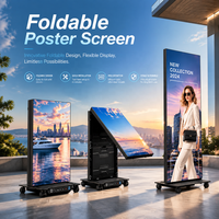 Écran publicitaire vertical LED 80 pouces, affichage numérique, totem sur pied, écran publicitaire haute luminosité HDR10 600CD, en aluminium moulé sous pression