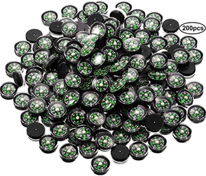 12 millimetri 20 millimetri 35 millimetri Pulsante Bussola Mini Nero Di Sopravvivenza Bussola Olio Riempito Bussola per il Campeggio Trekking Barca Touring - Product Image 2