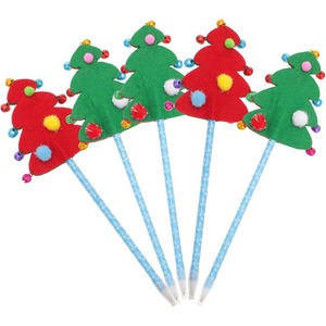Penne a Sfera con Design Natalizio Creativo, Disponibili in Stock, per Forniture Scolastiche, Divertenti per le Vacanze, Scrittura Fluida per Studenti - Product Image 1