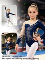 Justaucorps de gymnastique pour filles à manches courtes