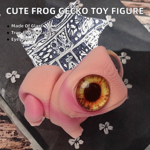 Figura de Rana Gecko con Ojos Grandes en 3D, Articulaciones Móviles, Escala 1/12, Modelo Animal, Juguete Coleccionable Novedoso - Product Image 2