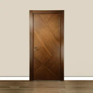 האחרונה עיצוב פנים דלת מעץ מלא מודרני עבור בתים פנים דלת חדר שינה דלת פנים דלת פנים