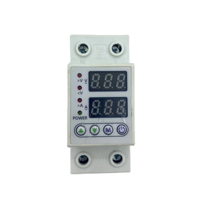 <span class=keywords><strong>Protector</strong></span> de Voltaje de 63A para Riel DIN, Reinicio Automático, <span class=keywords><strong>Protector</strong></span> de Voltaje y Corriente Ajustable, Relé VA con Función de Límite de Corriente - Product Image 1
