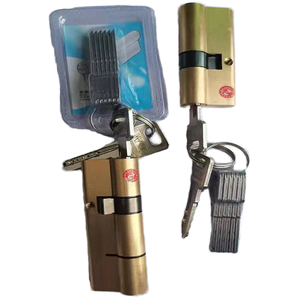 Cylindres de serrure de porte <span class=keywords><strong>Euro</strong></span> de sécurité à 16 broches avec noyau de serrure de porte à clé en 2 pièces - Product Image 1