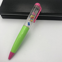 Fournisseur d'Usine Stylo à Bille Liquide Flottant Twist Abs Eco Plastique Kawaii Gel Stylo Stylo à Bille Vente en Gros Stylo à Bille