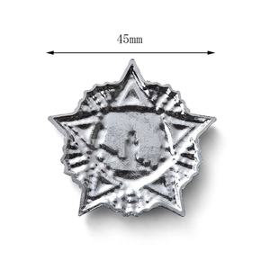Medalla de Metal con Diseño Personalizado, Forma de Estrella de Cinco Puntas, Logotipo Grabado - Product Image 6