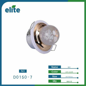 Faretto a soffitto a LED in stile moderno in cristallo 6000K in alluminio bianco caldo per l'illuminazione dell'home Office certificata - Product Image 1
